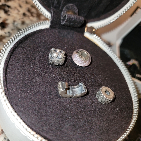 Pandora Bundle - Retired Charms, Wishbone Ring (9) & Limited Edition Case! - Picture 2 of 16